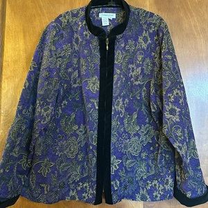 Beautiful Coldwater Creek unlined tapestry jacket